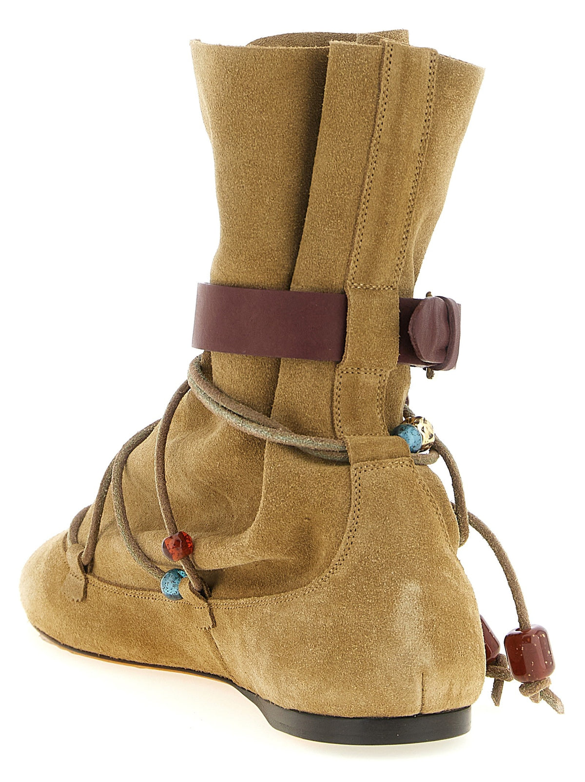 ISABEL MARANT Letiz Ankle Boots Beige