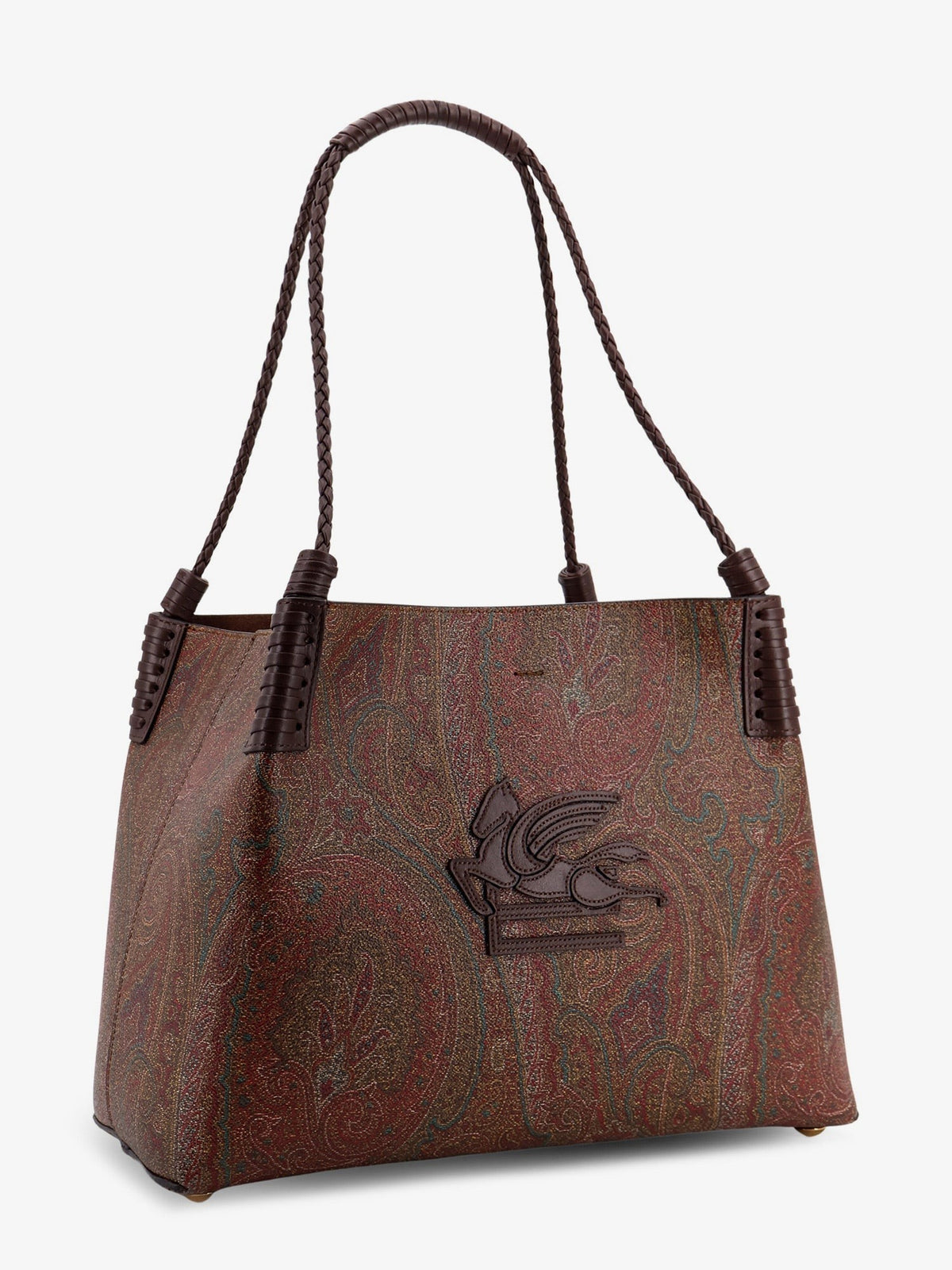 ETRO Women's Libra Arnica Paisley Fabric Shopping Bag Black