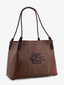 ETRO Women's Libra Arnica Paisley Fabric Shopping Bag Black