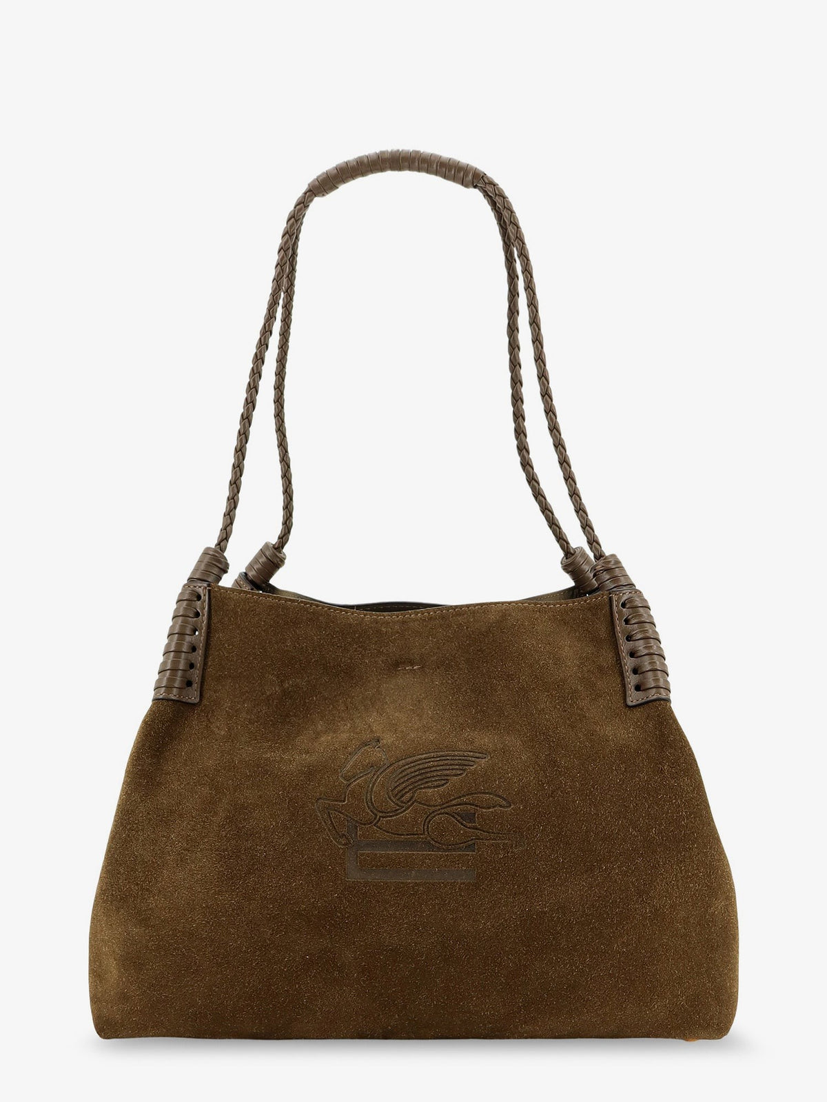 ETRO Women's Libra Arnica Suede Shopping Bag Brown