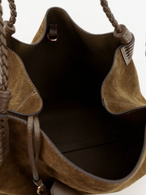 ETRO Women's Libra Arnica Suede Shopping Bag Brown