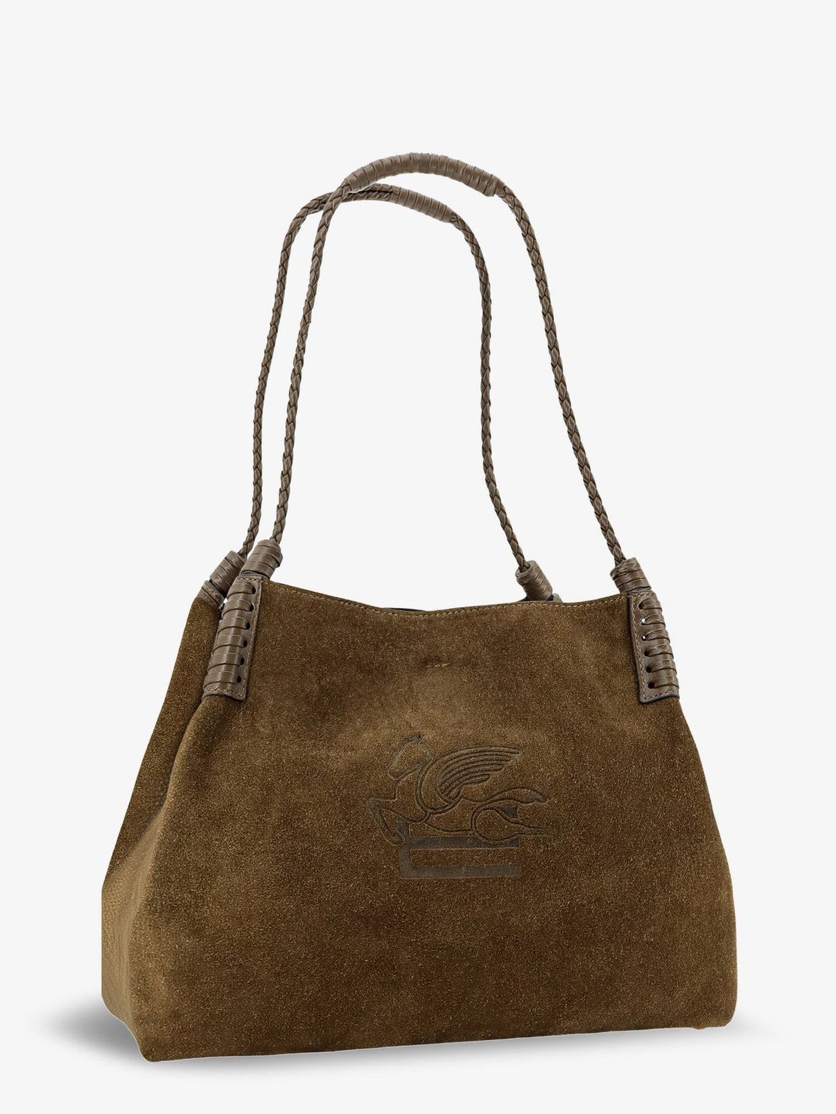 ETRO Women's Libra Arnica Suede Shopping Bag Brown
