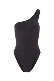 Lido women’s costume intero ventinove black one-shoulder swimsuit with sleek form-fitting design
