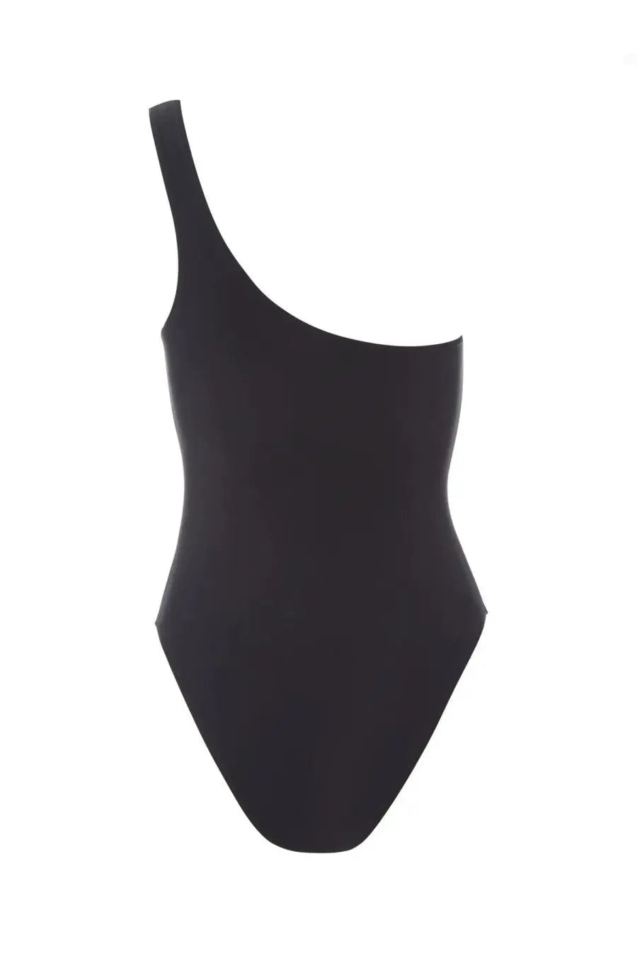 Lido women’s costume intero Ventinove black one-shoulder swimsuit with sleek form-fitting design