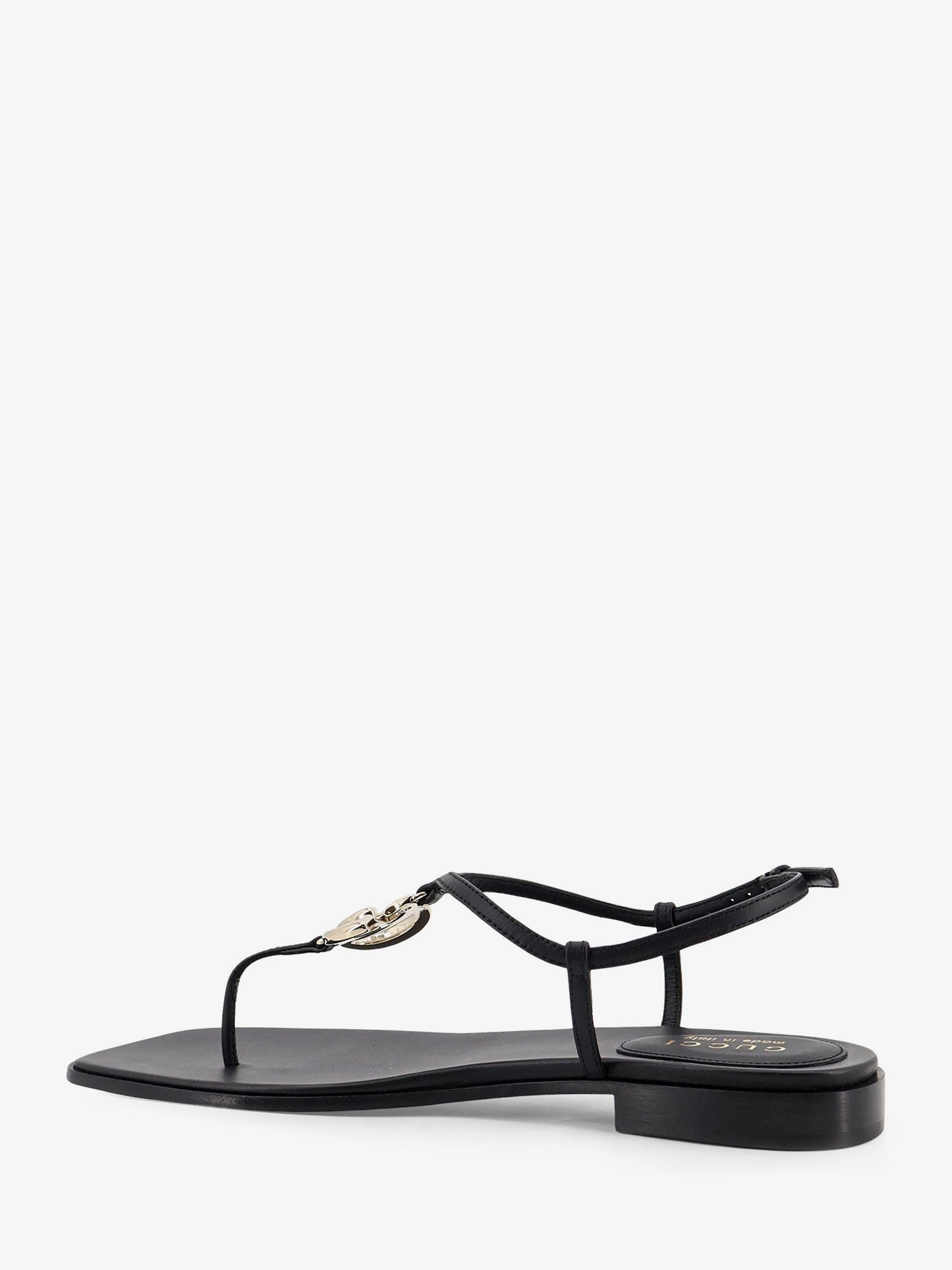 Gucci Women's Lifford Leather Sandals Black