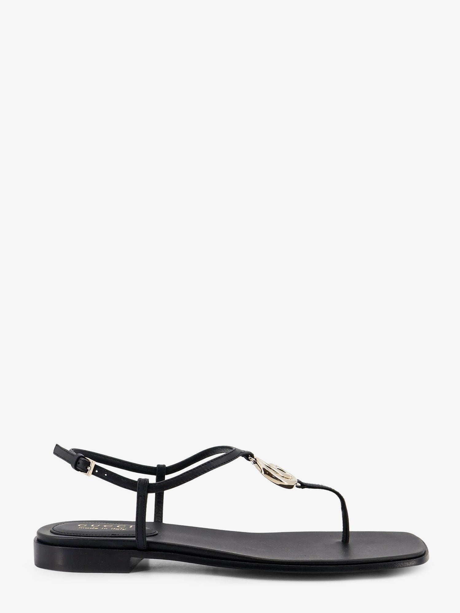 Gucci Women's Lifford Leather Sandals Black