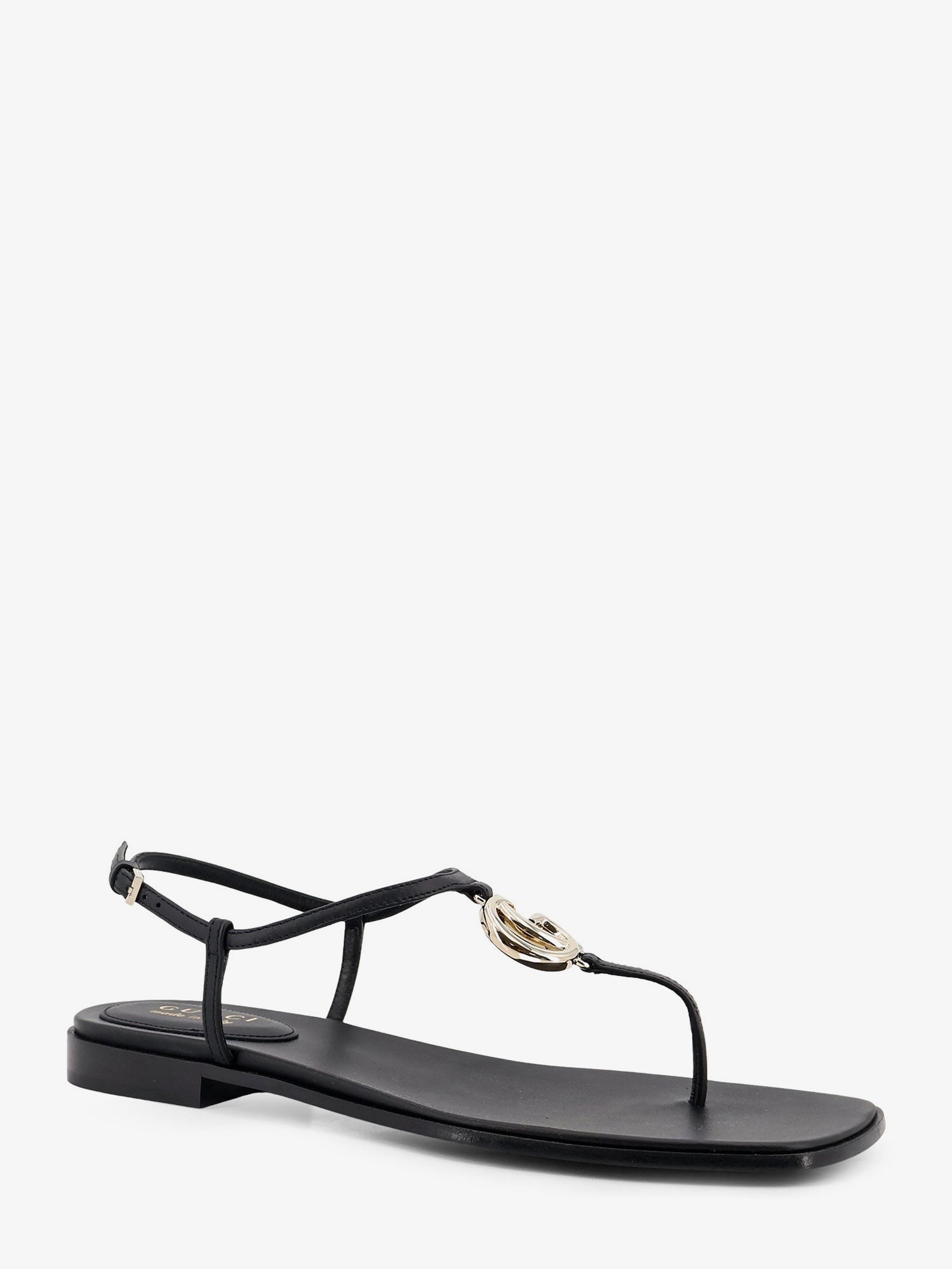 Gucci Women's Lifford Leather Sandals Black