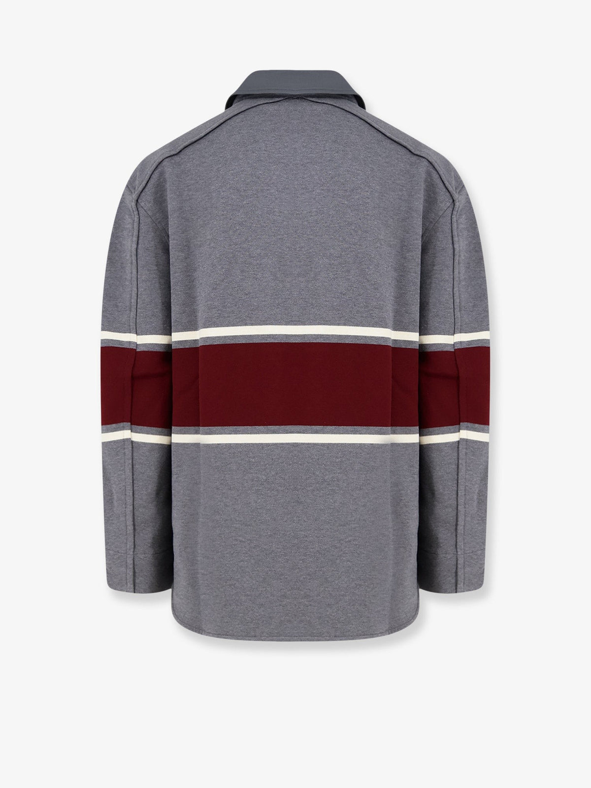 Bottega Veneta Men's Light Cotton Polo Shirt Grey