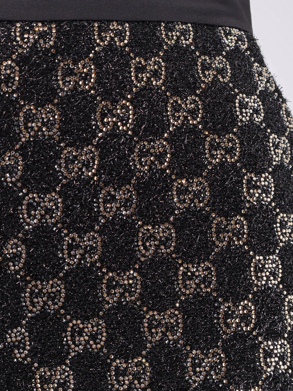 Gucci Women's GG Lamé Tweed Shorts Black, view 5