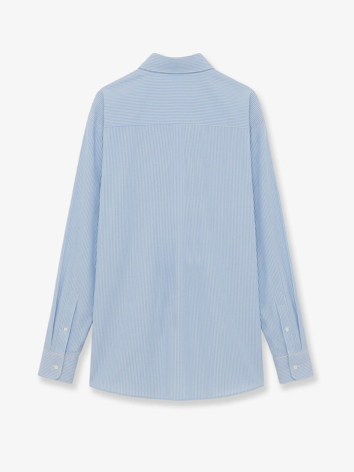 Loewe Women's Lightweight Wool Striped Shirt White, view 2