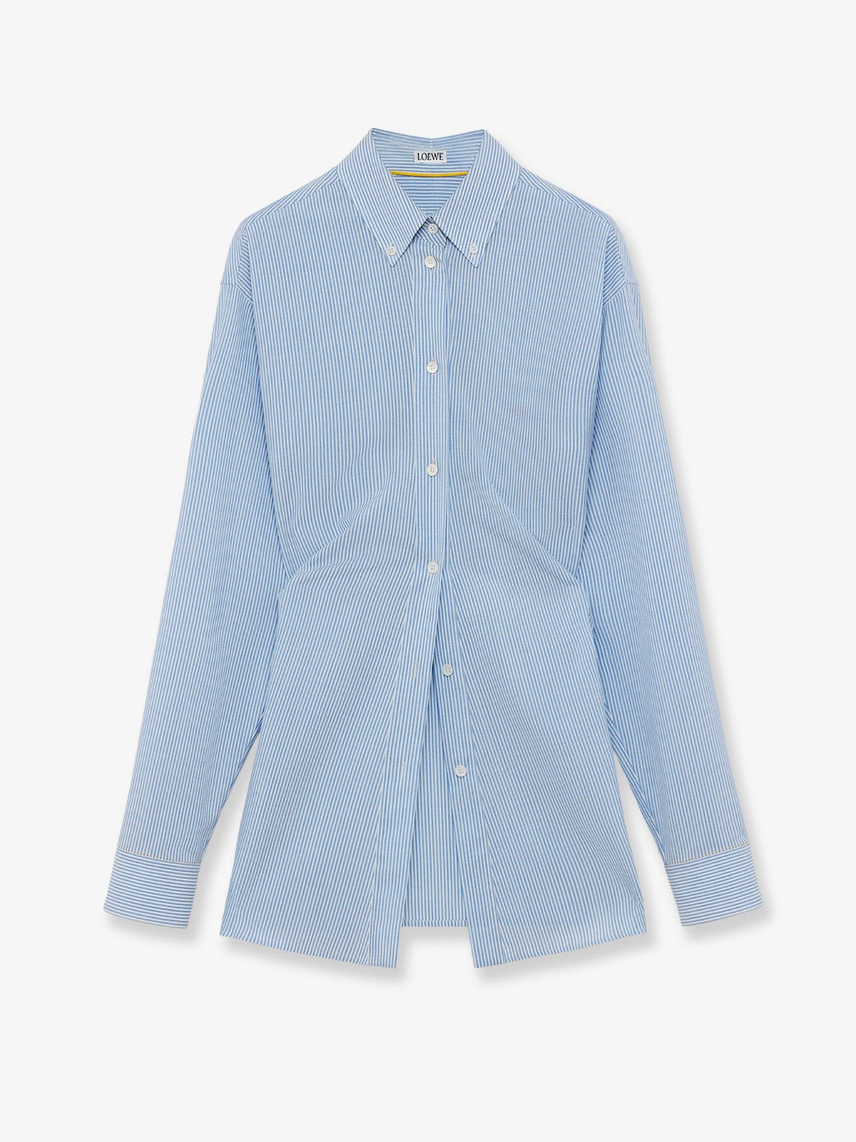 Loewe Women's Lightweight Wool Striped Shirt White