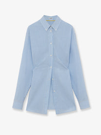 Loewe Women's Lightweight Wool Striped Shirt White