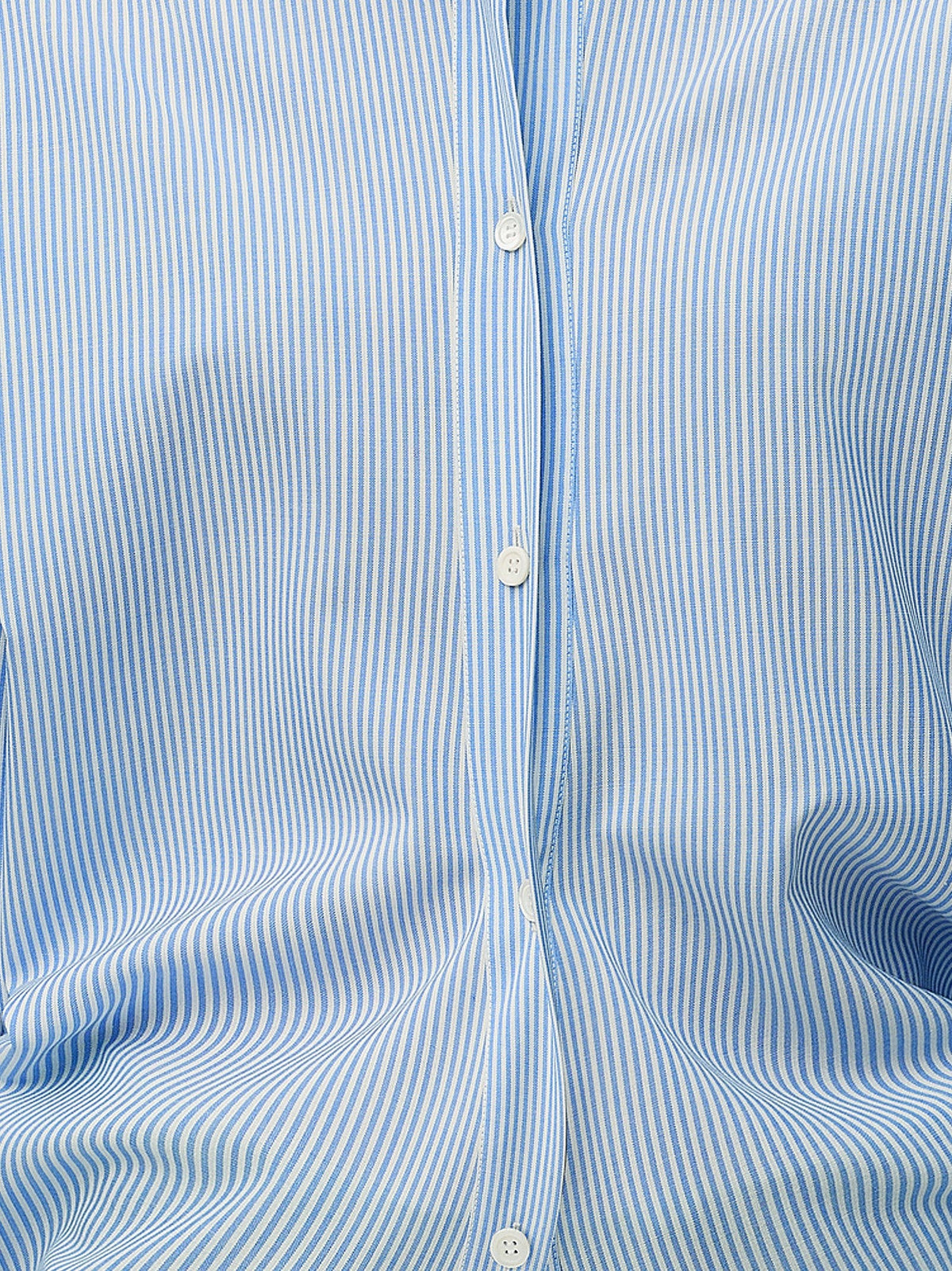 Loewe Women's Lightweight Wool Striped Shirt White, view 3