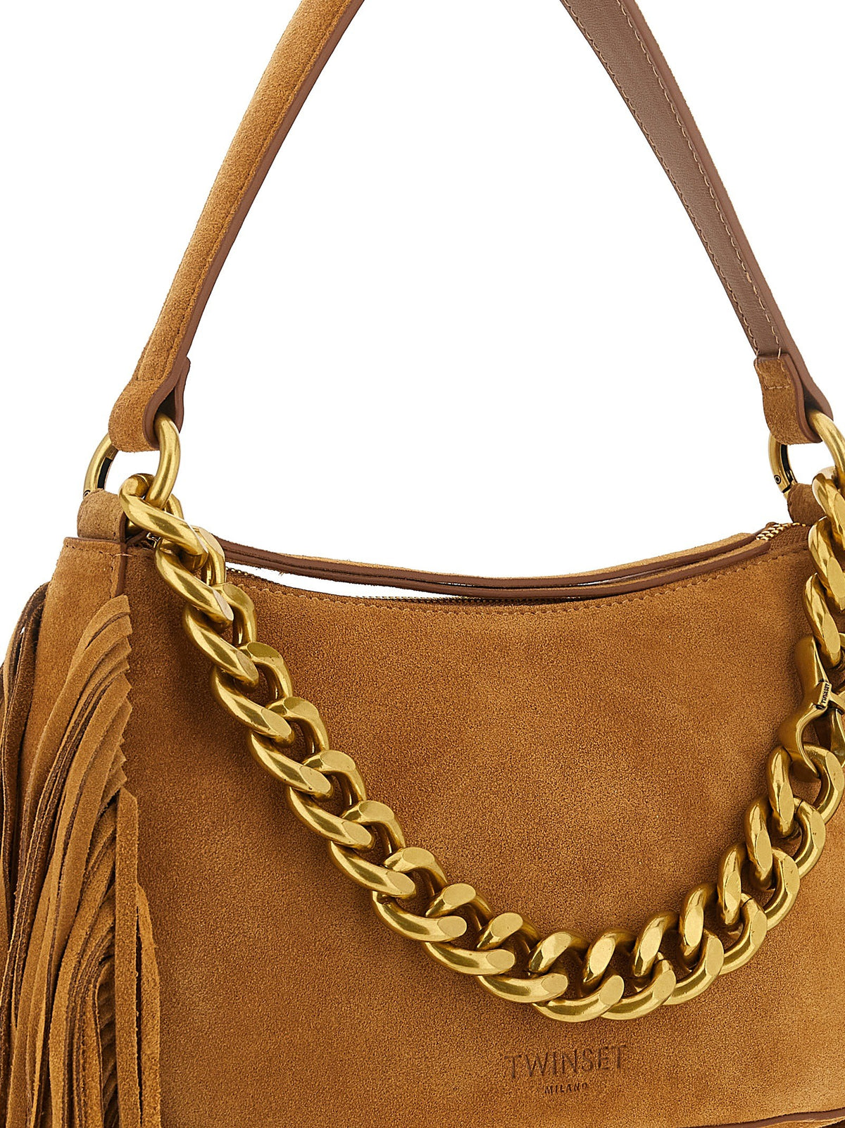 TWINSET Liliane Medium Shoulder Bag Brown