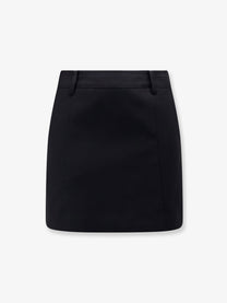 DUNST Women's Lined Mini Skirt Black