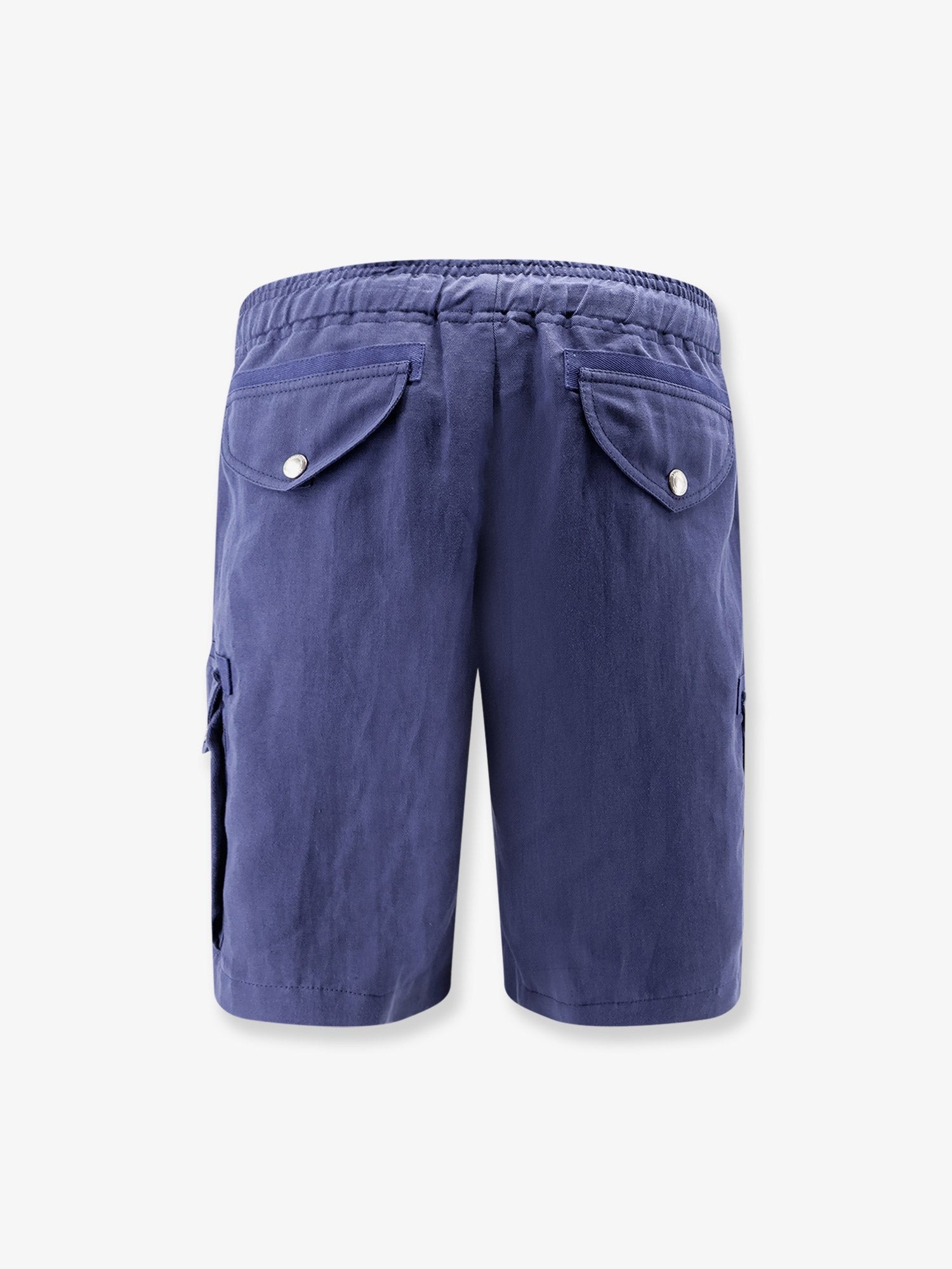 Brunello Cucinelli Men's Cargo Bermuda Shorts Blue