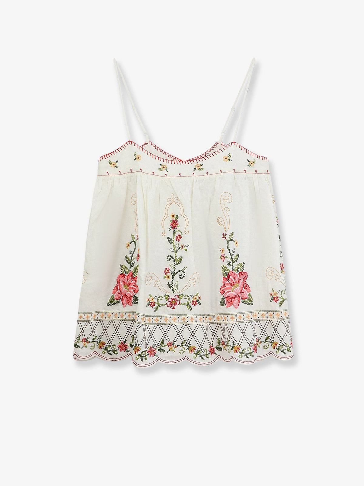 FARM Rio Women's Linen and Viscose Top White