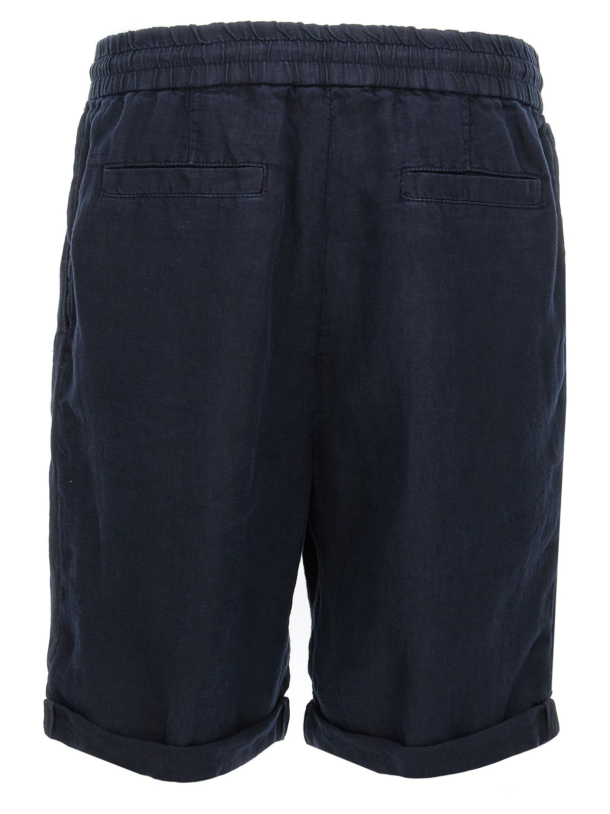 Brunello Cucinelli Linen Bermuda Shorts Blue