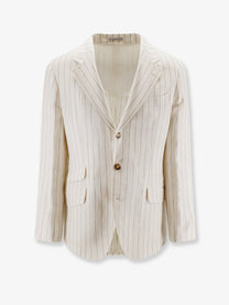Brunello Cucinelli Men's Linen Blazer PANAMA