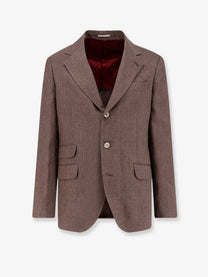 Brunello Cucinelli Men's Cavallo Blazer Brown