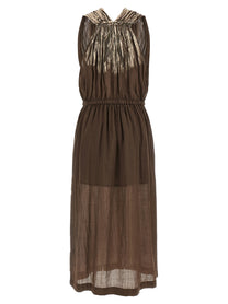 Nude Lucy Linen Blend Dress Brown