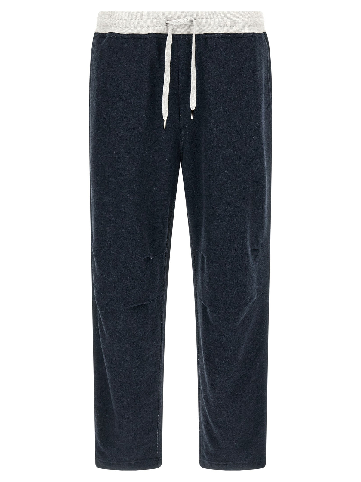 Brunello Cucinelli Linen Cotton Joggers Blue
