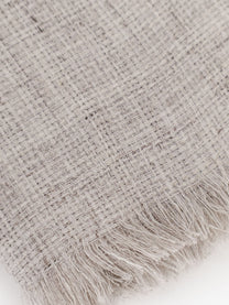Brunello Cucinelli Men's Linen Scarf Grey