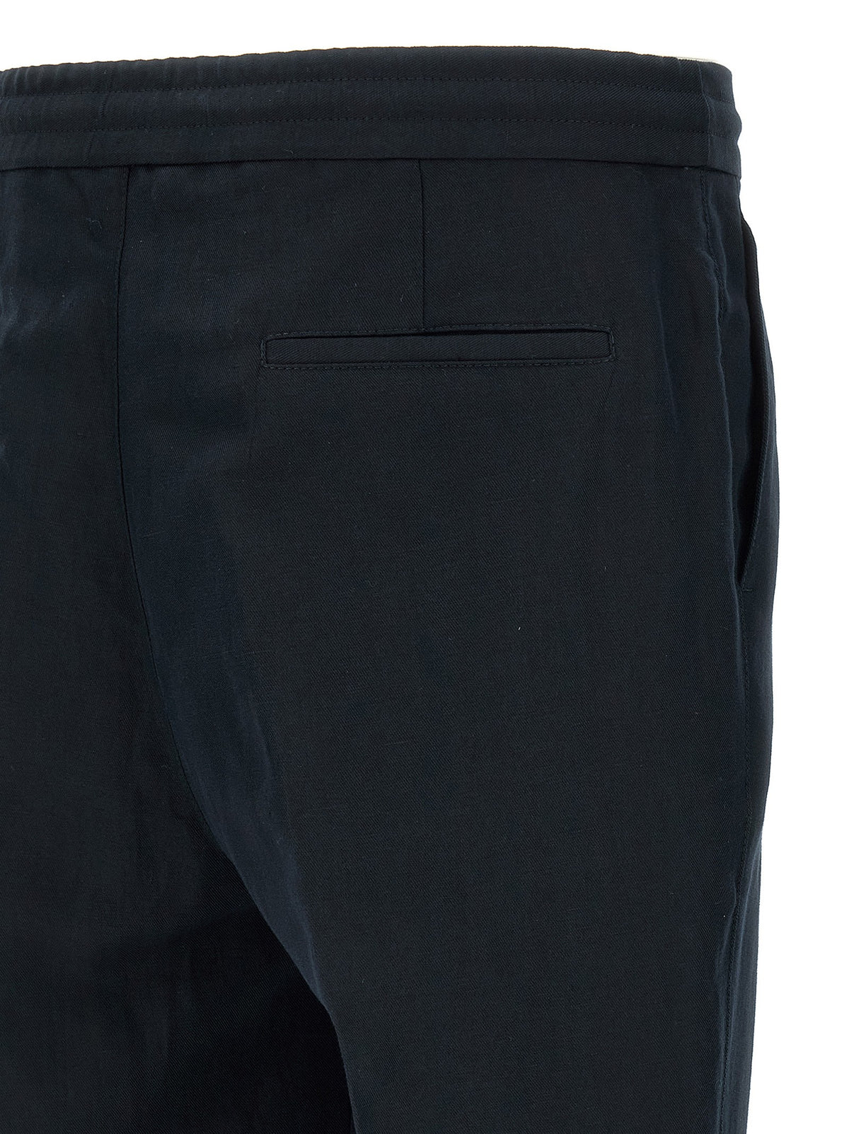 Brunello Cucinelli Linen Trousers Blue