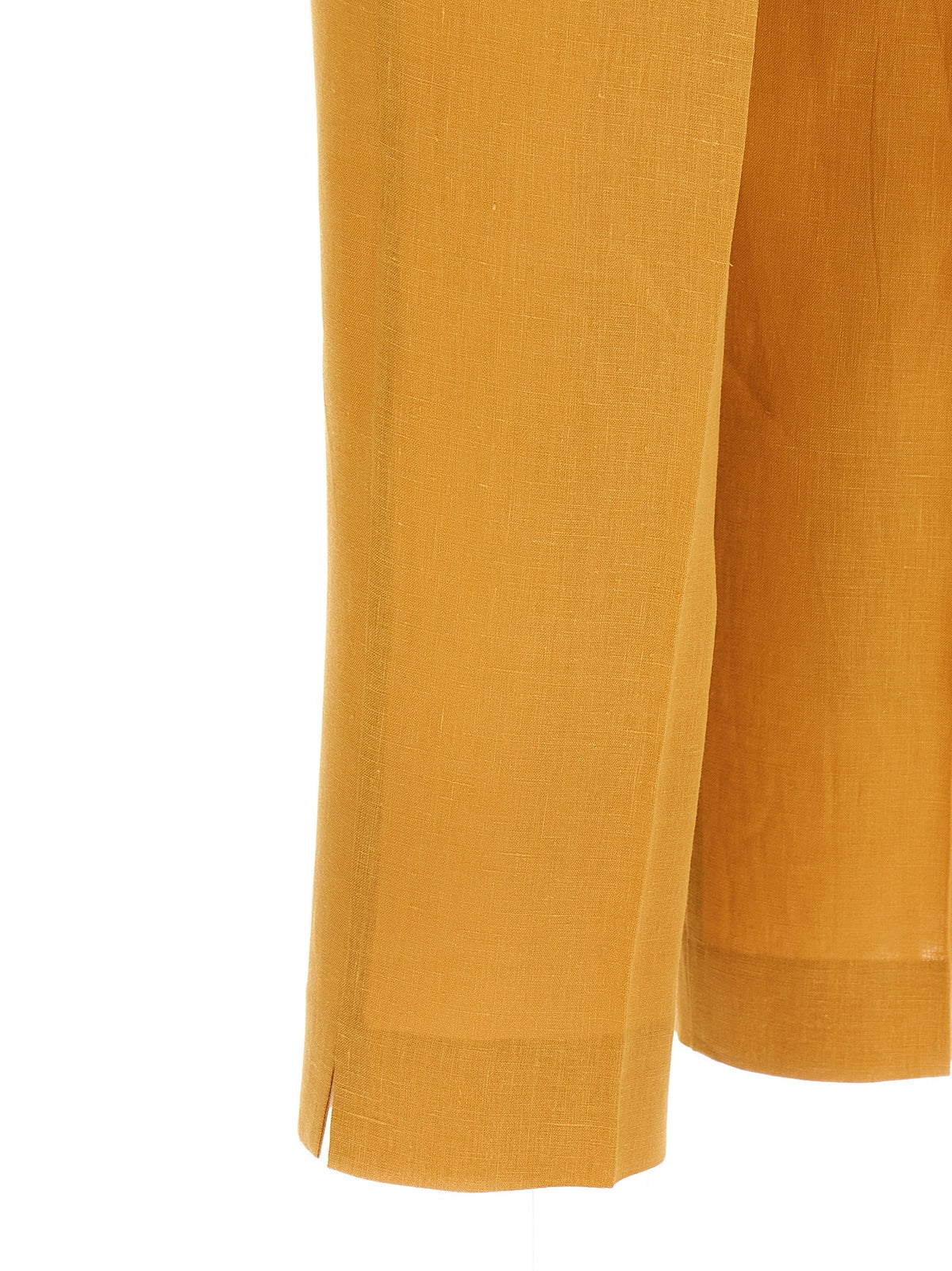 Herno Linen Trousers Orange