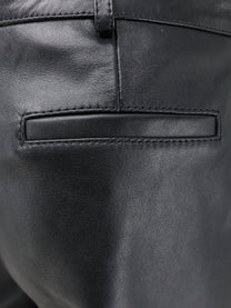 The Frankie Shop Women's Lior Capri Leather Trousers Black