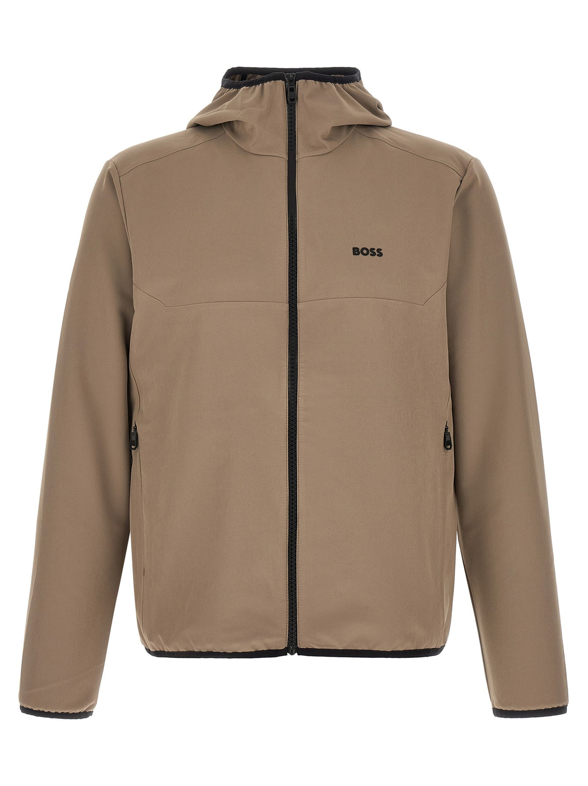 HUGO BOSS Litewear Hooded Jacket Beige