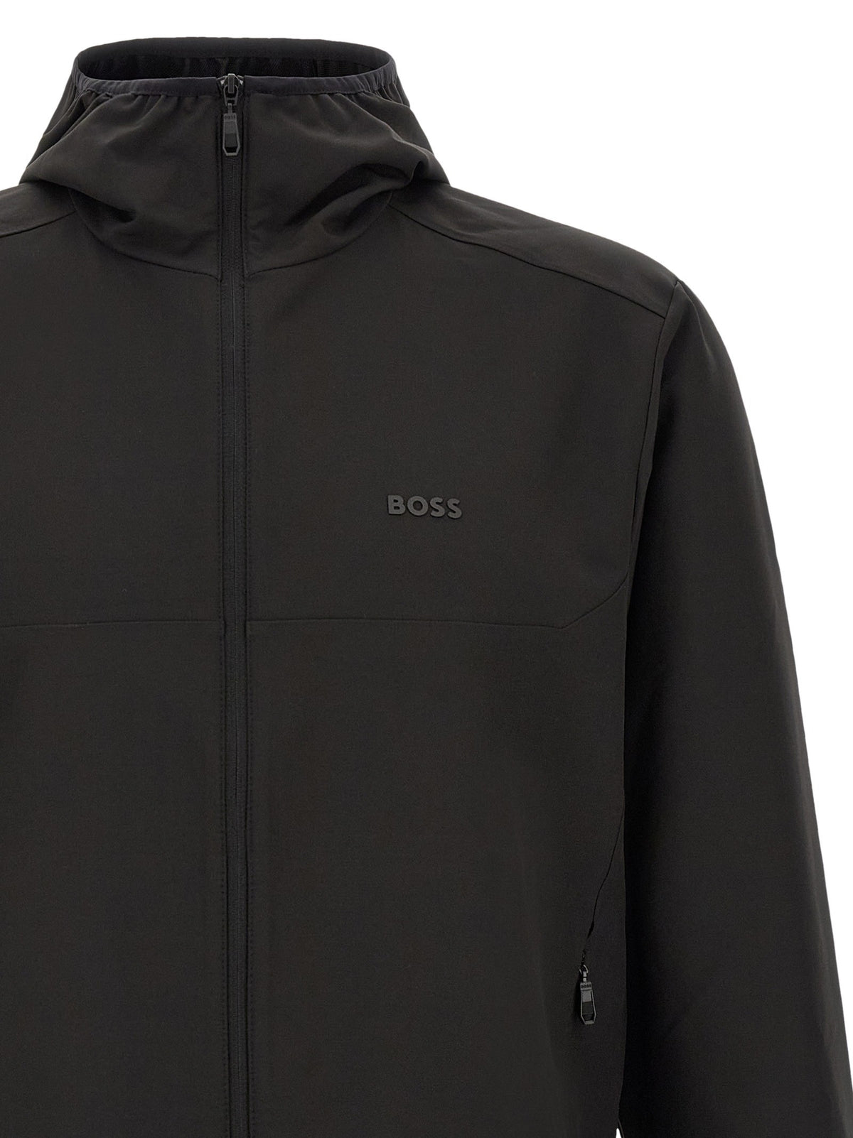 HUGO BOSS Litewear Hooded Jacket Black