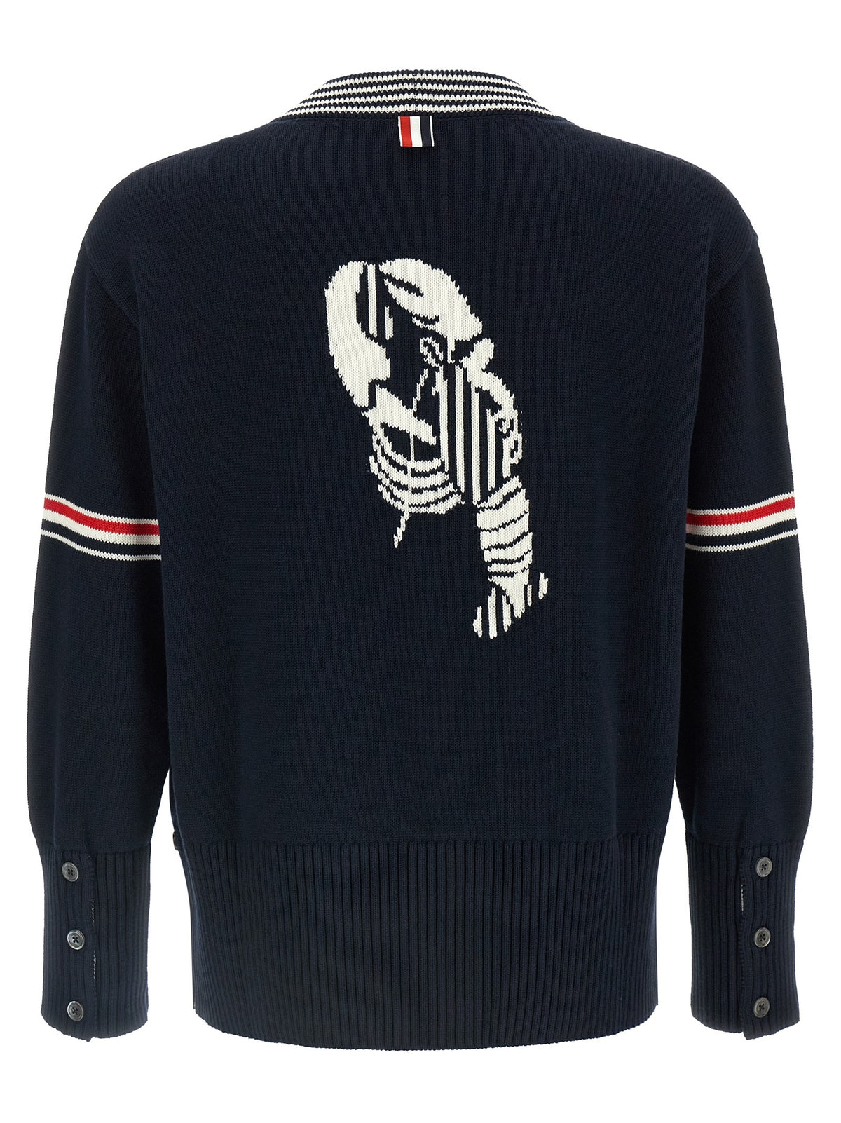 Thom Browne Lobster Cardigan Blue