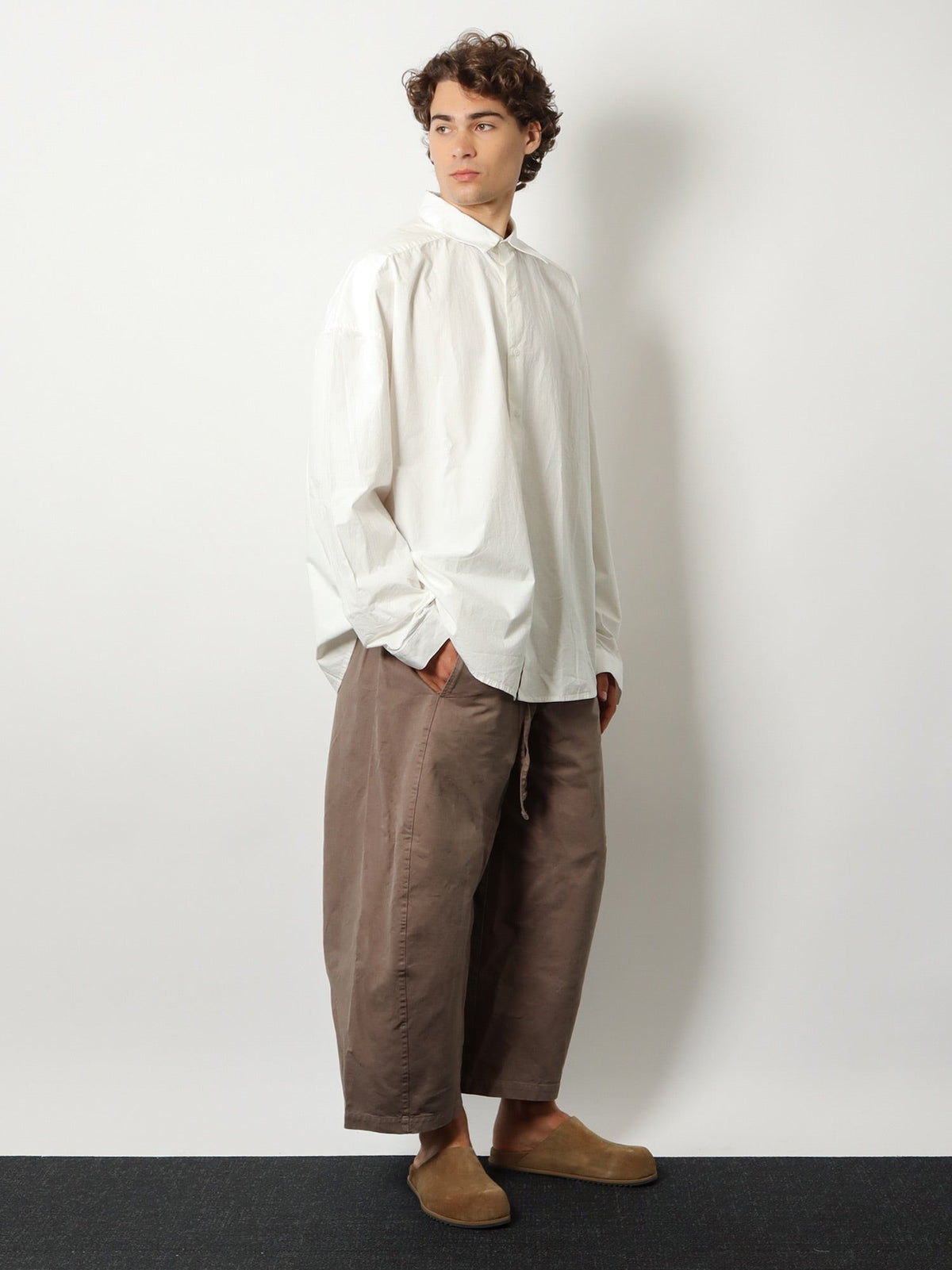 Entire Studios Unisex Loft Cotton Trousers Clay