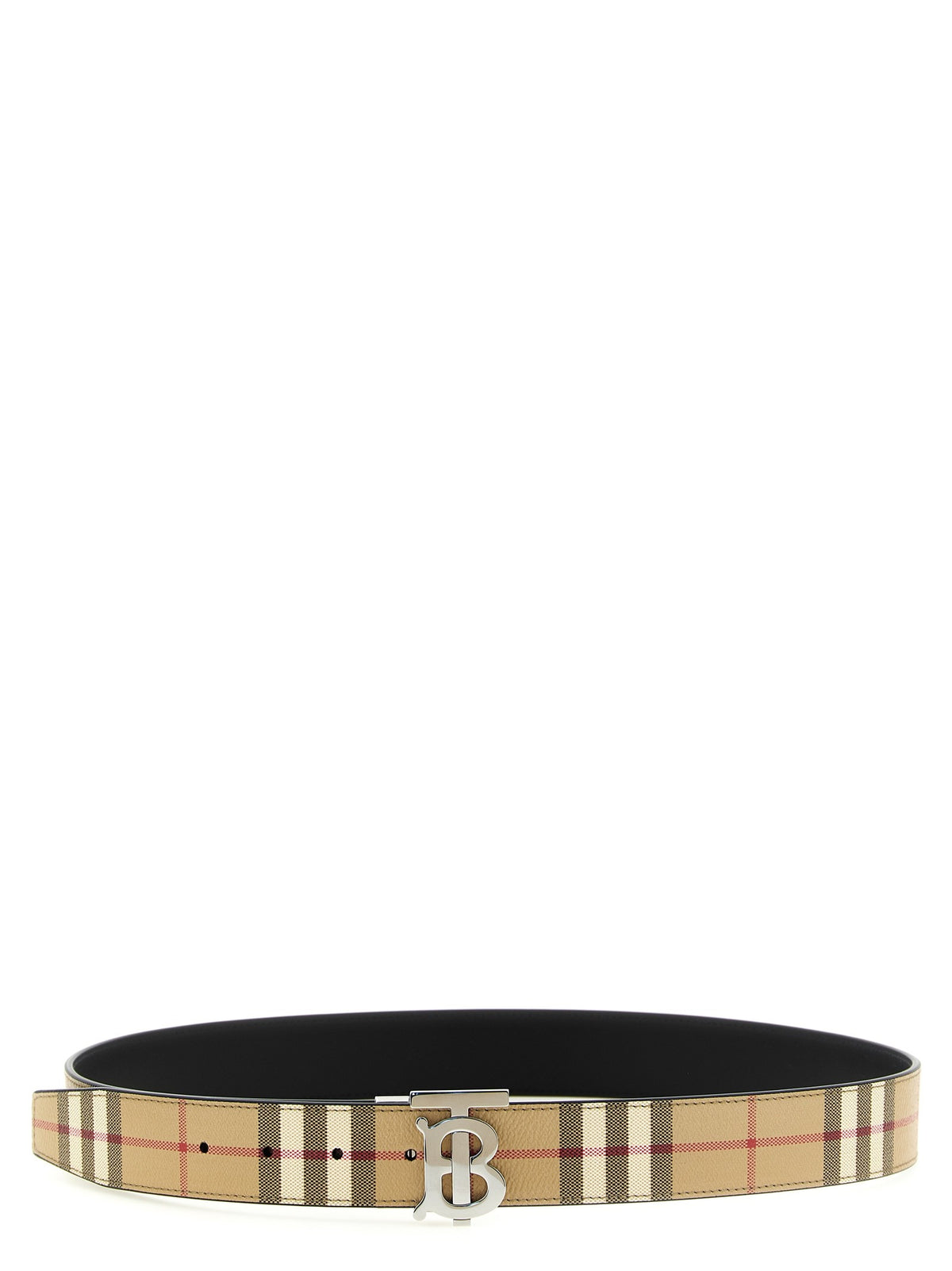 Burberry Buckle Reversible Belt Beige