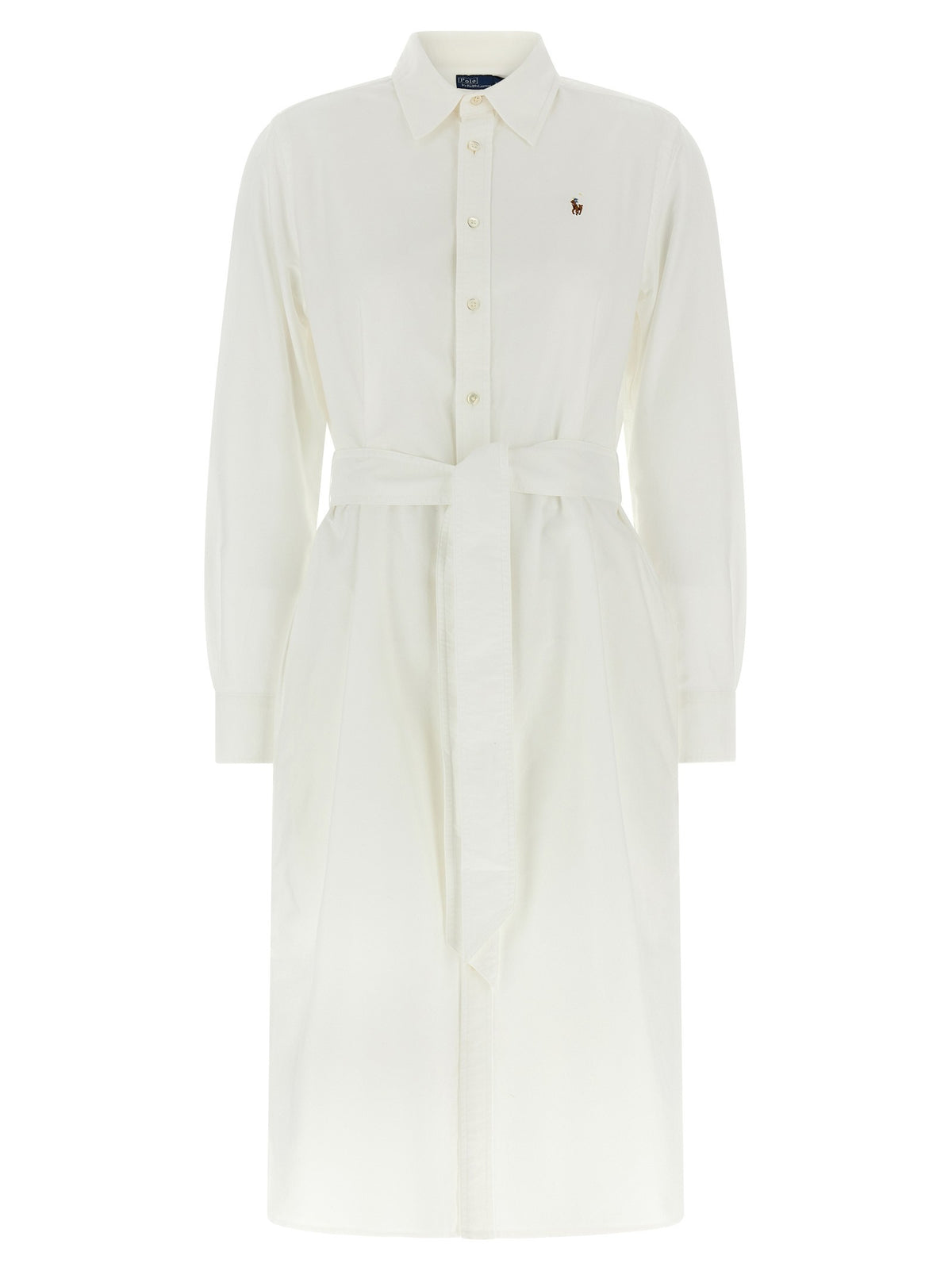Polo Ralph Lauren Embroidery Chemisier Dress White