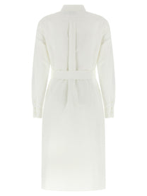 Polo Ralph Lauren Embroidery Chemisier Dress White, view 2