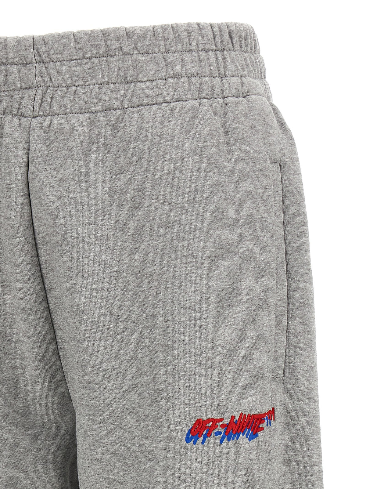 Off-White Embroidery Joggers Grey