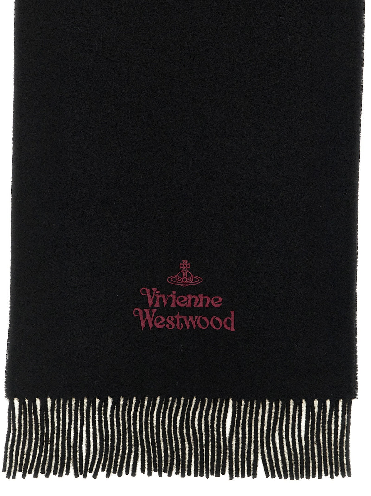 Vivienne Westwood Embroidery Scarf Black