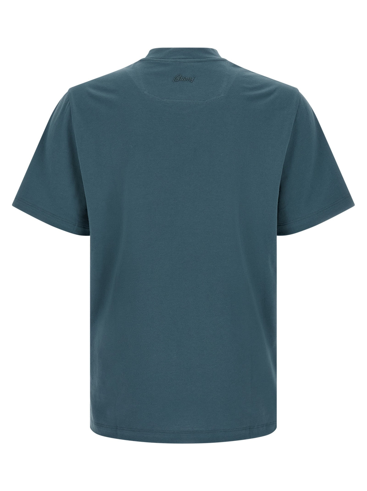 Brioni Embroidery Shirt Blue