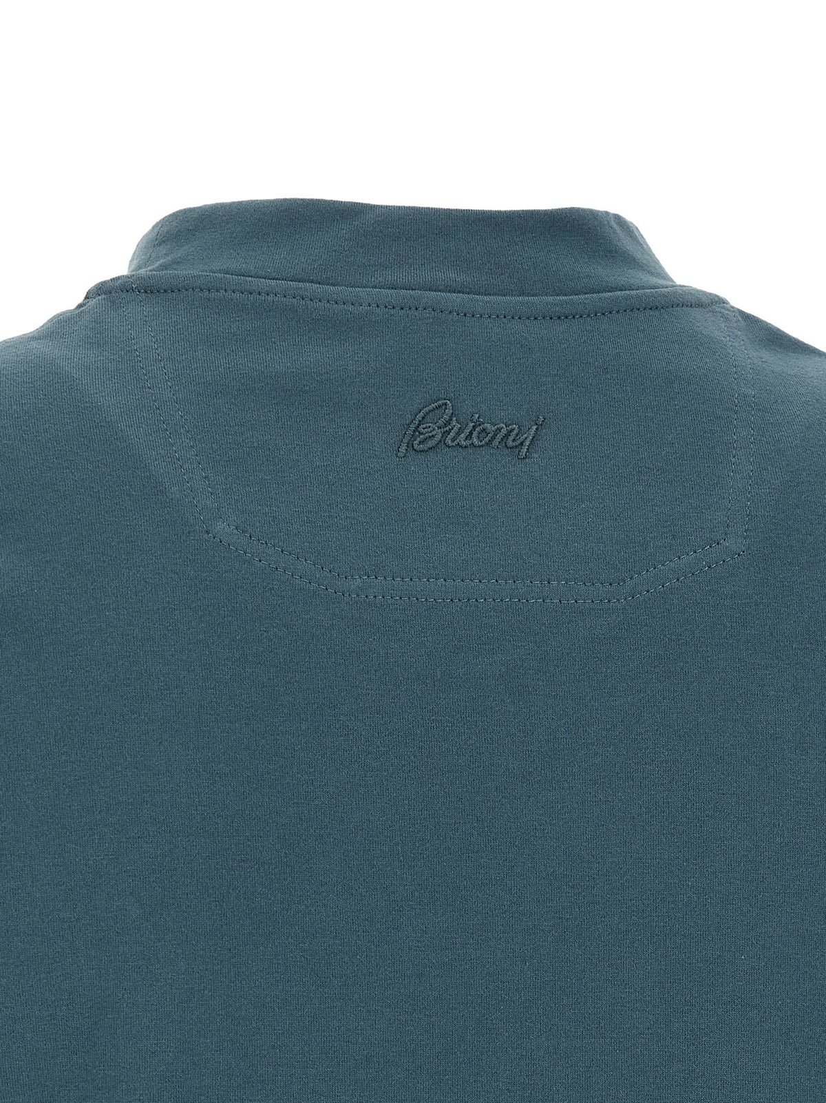 Brioni Embroidery Shirt Blue