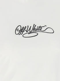 Off-White Embroidery Shirt White