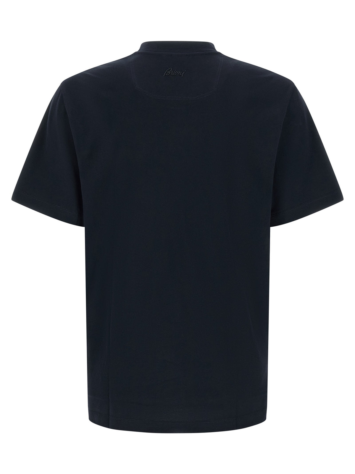 Brioni Embroidery Shirt Blue