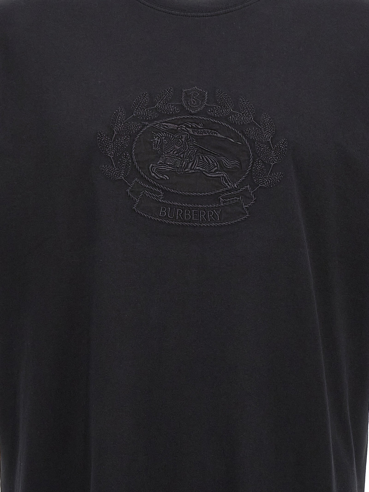 Burberry Embroidery Shirt Black