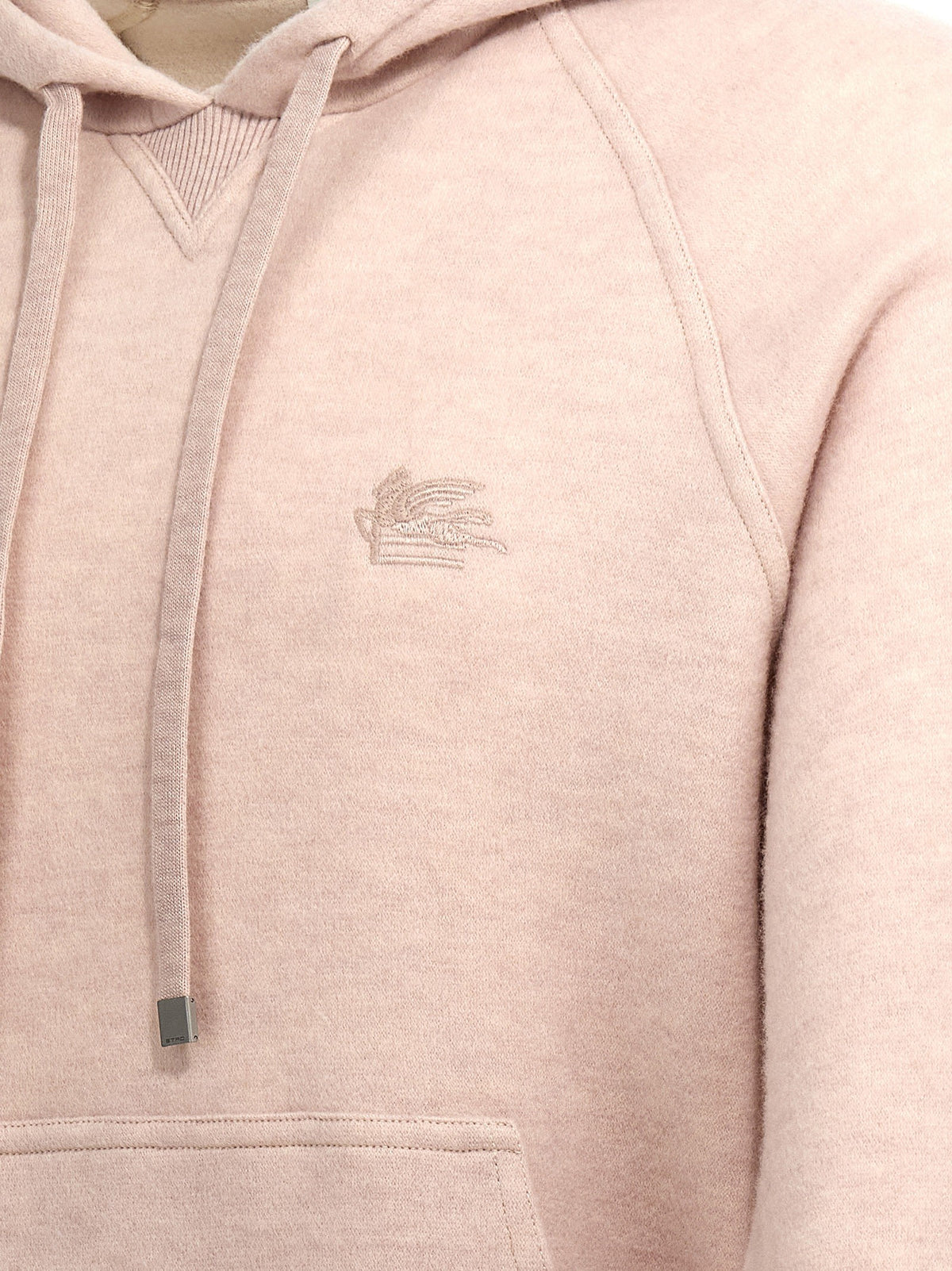 ETRO Embroidery Wool Hoodie Beige