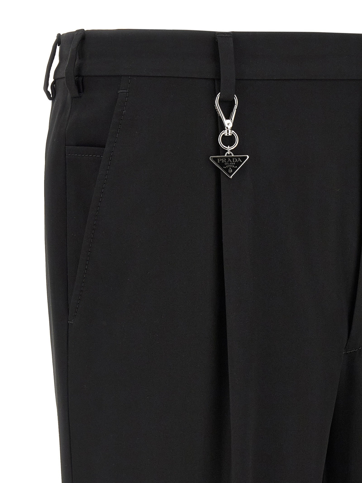 PRADA Keyring Pants Black