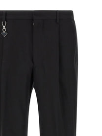 PRADA Keyring Pants Black