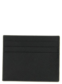 PRADA Leather Card Holder Black