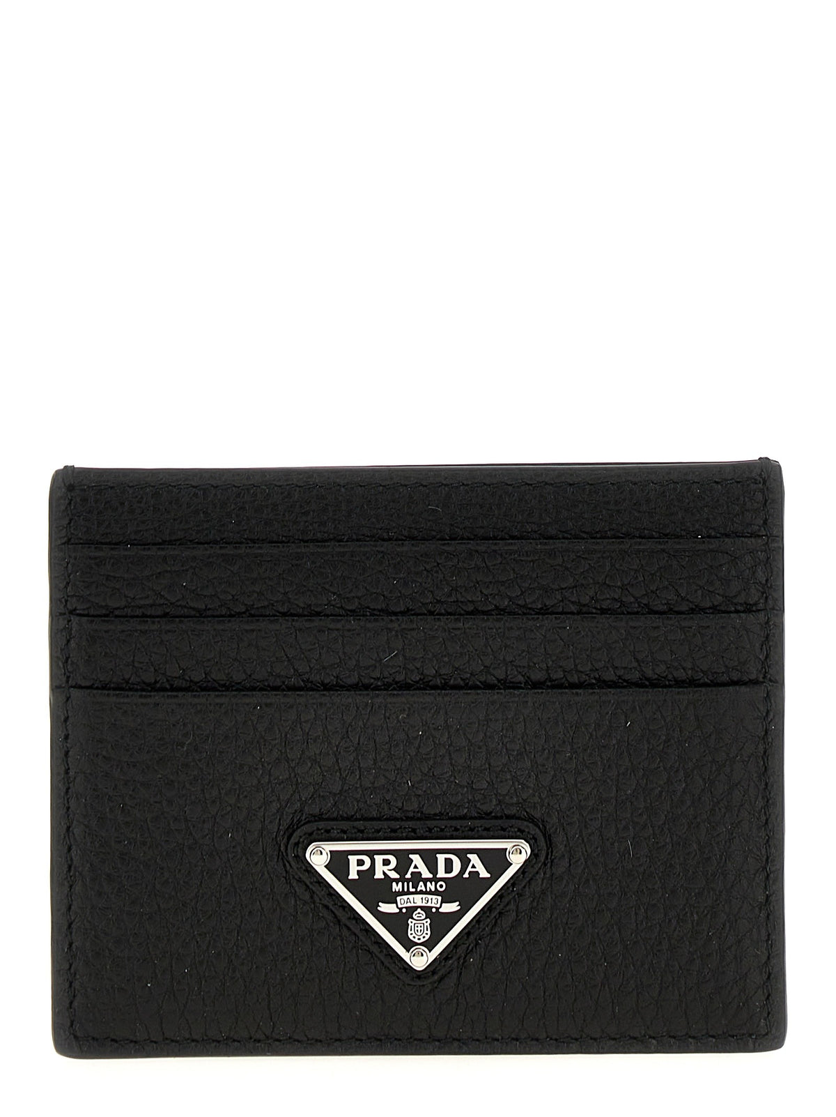 PRADA Leather Cardholder Black