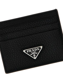 PRADA Leather Cardholder Black
